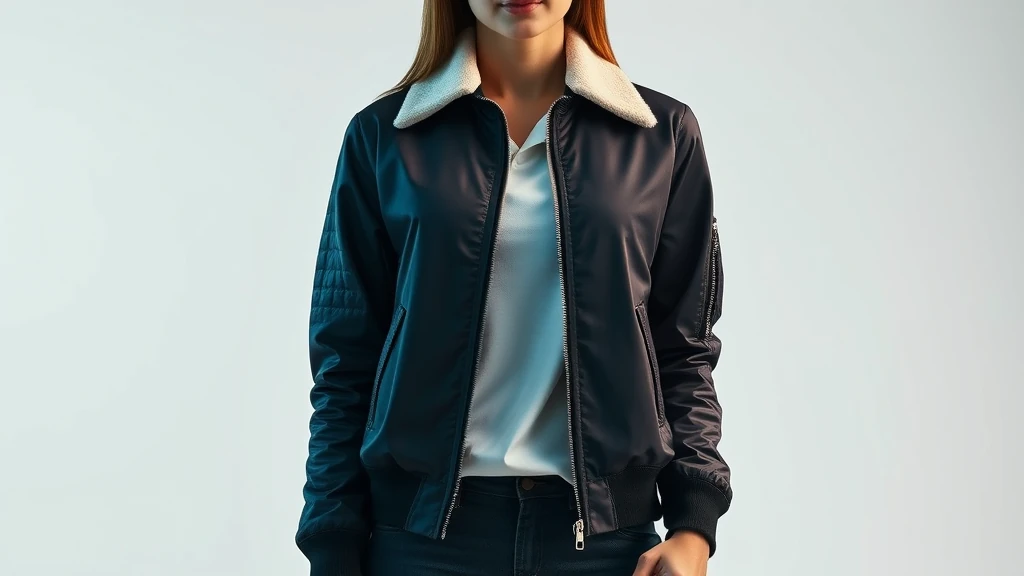 Vielseitiger Begleiter: Die Bomberjacke Damen mit abnehmbarem Kragen für verschiedene Looks
