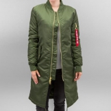 Alpha Industries MA-1 Coat B3 Women Jacket Dark Green
